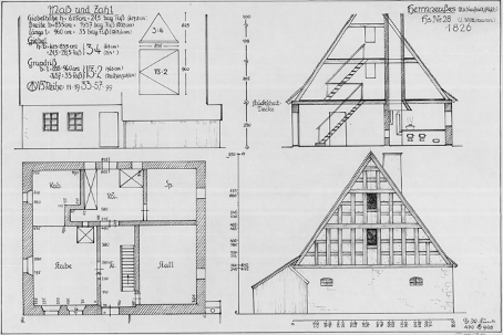 Plan des Hauses Nr. 38